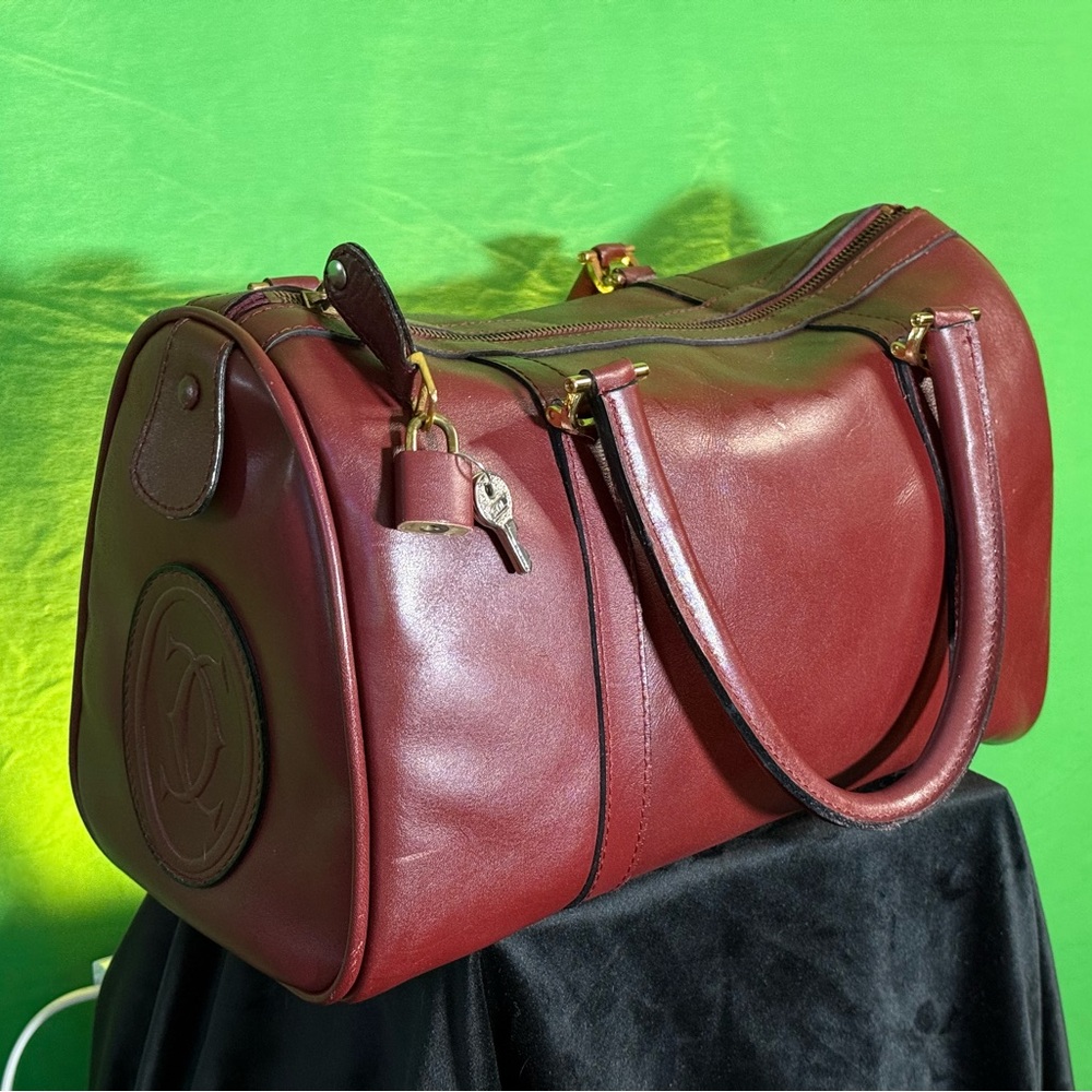 Cartier Bordeaux Boston bag